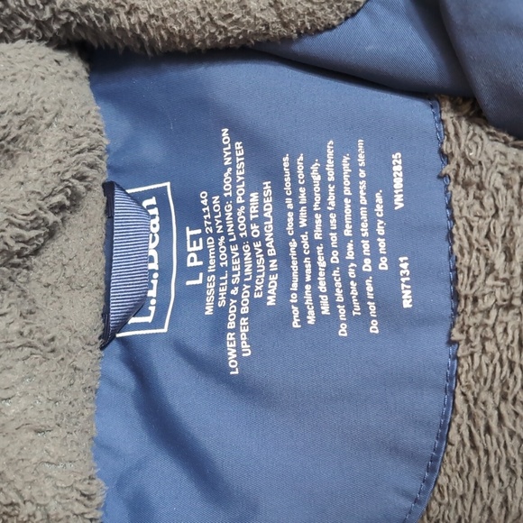 L.L. Bean Winter Warmer Parka Size Large Petite in Nautical Navy Blue - Picture 4 of 16